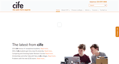 Desktop Screenshot of cife.org.uk